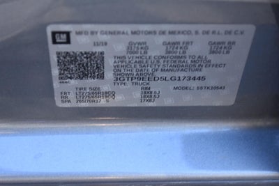 2020 GMC Sierra 1500 Crew Cab Short Box 4-Wheel Drive AT4