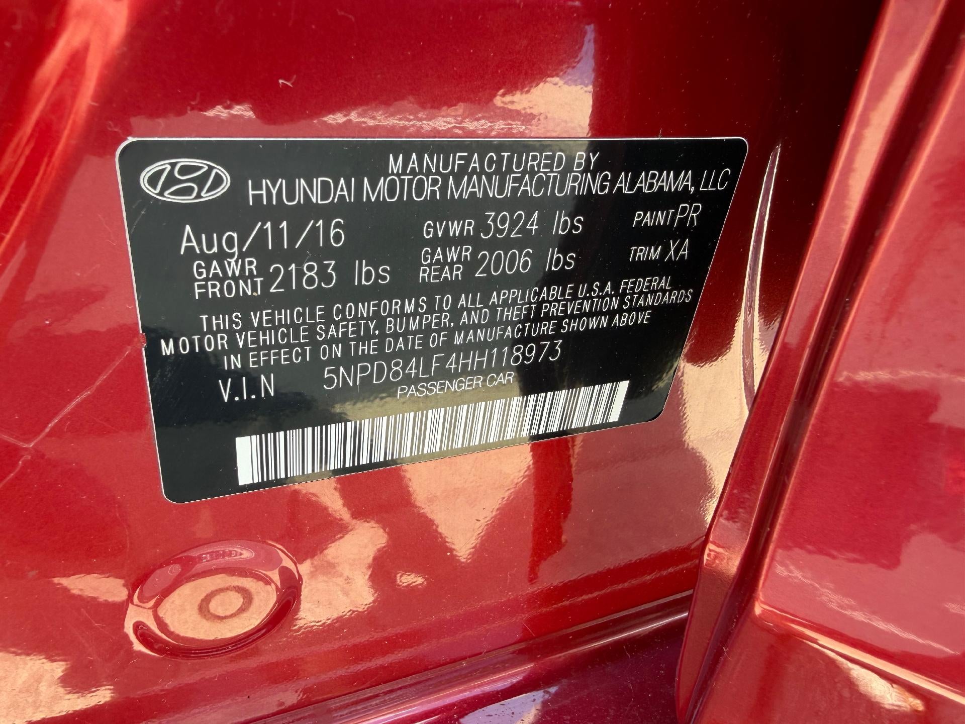 2017 Hyundai Elantra Value Edition